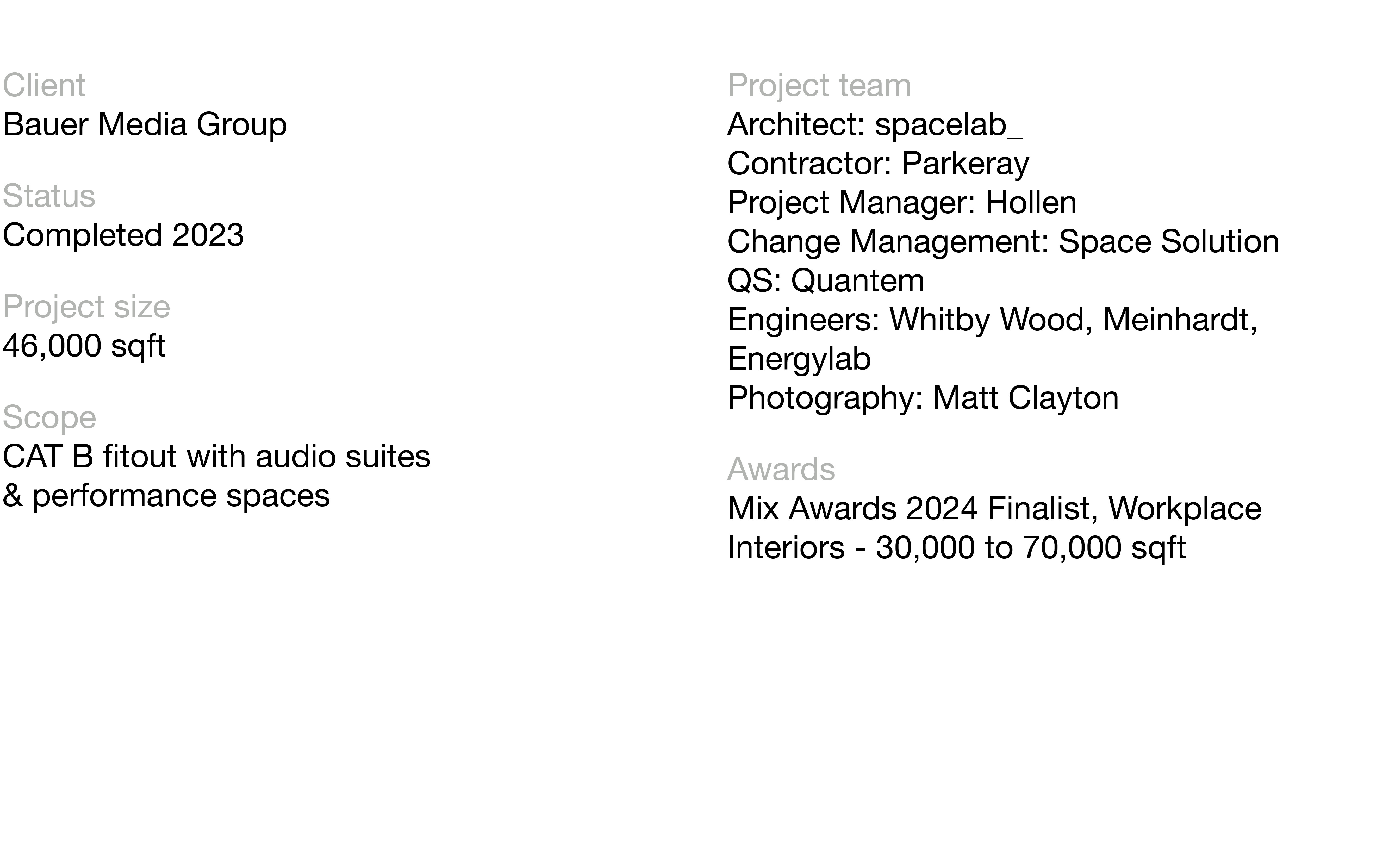 Project Metrics Bauer Media