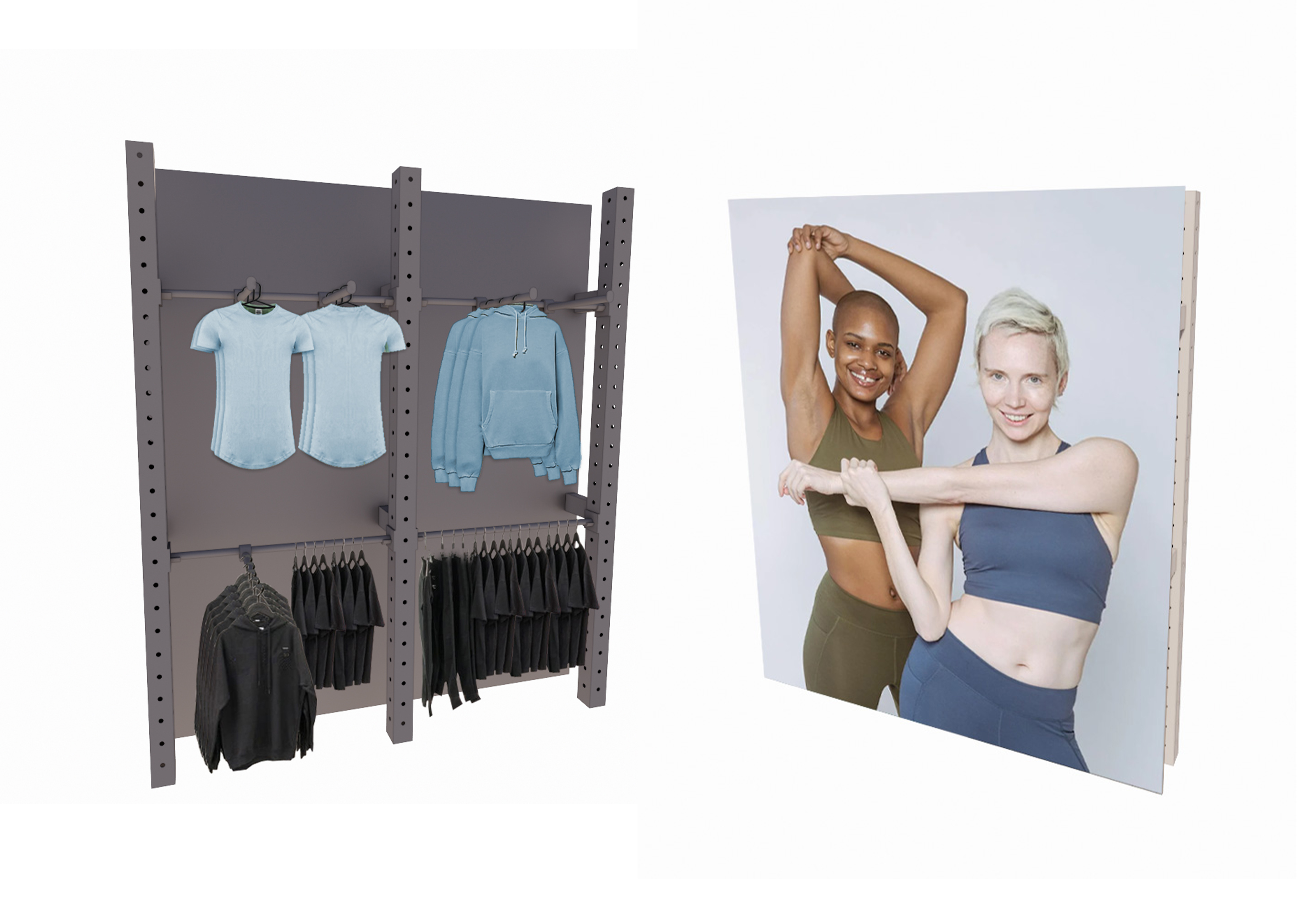 spacelab Exploration Clothing Racks